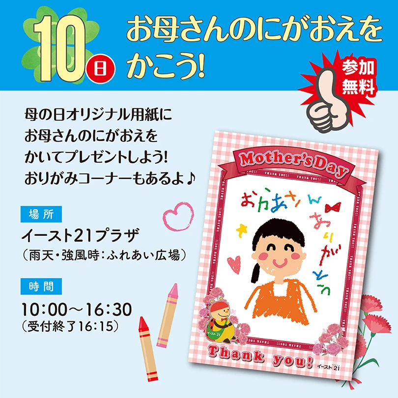 お母さんのにがおえをかこう！