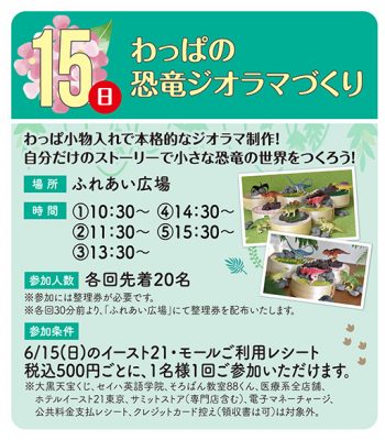 わっぱの恐竜ジオラマづくり